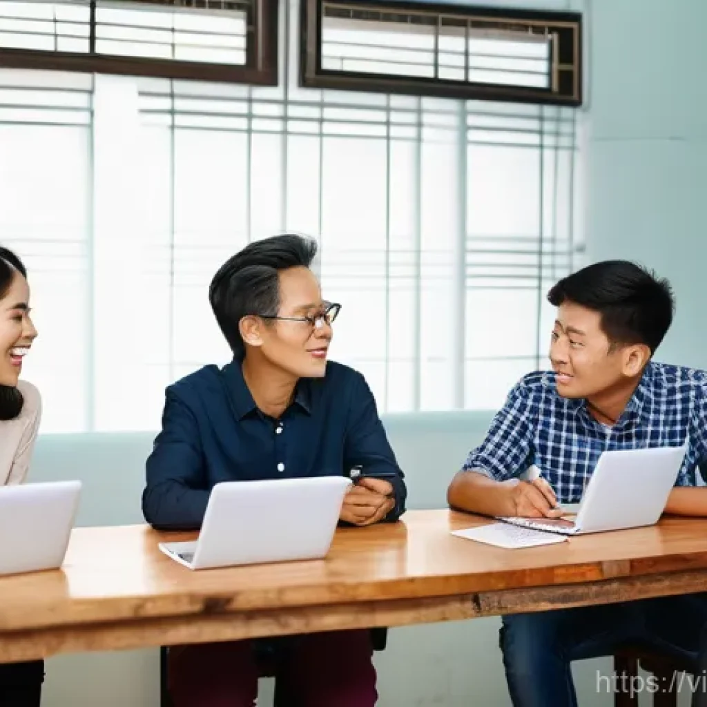 협동조합 설립을 위한 필수 체크리스트 - **Prompt:** A diverse group of Vietnamese individuals, including men and women of varying ages, are ...