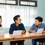 Home 19 협동조합 설립을 위한 필수 체크리스트 - **Prompt:** A diverse group of Vietnamese individuals, including men and women of varying ages, are ...
